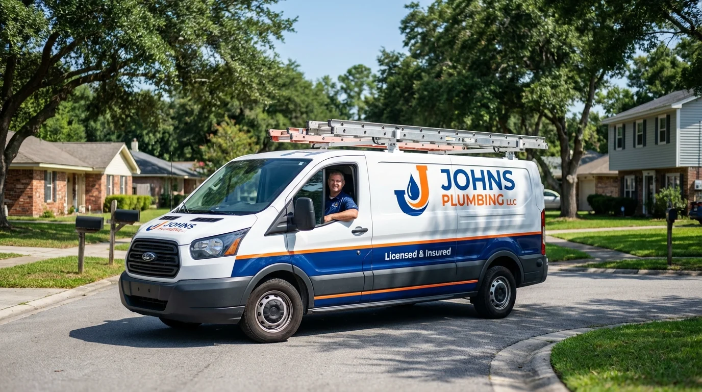 Johns Plumbing LLC service van in Sparks, NV