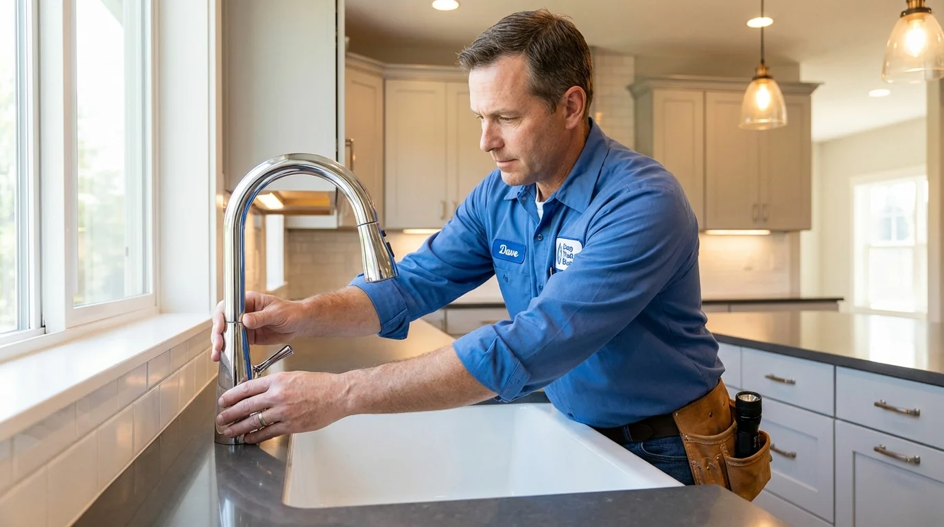 Kitchen faucet installation by Johns Plumbing LLC in Sparks