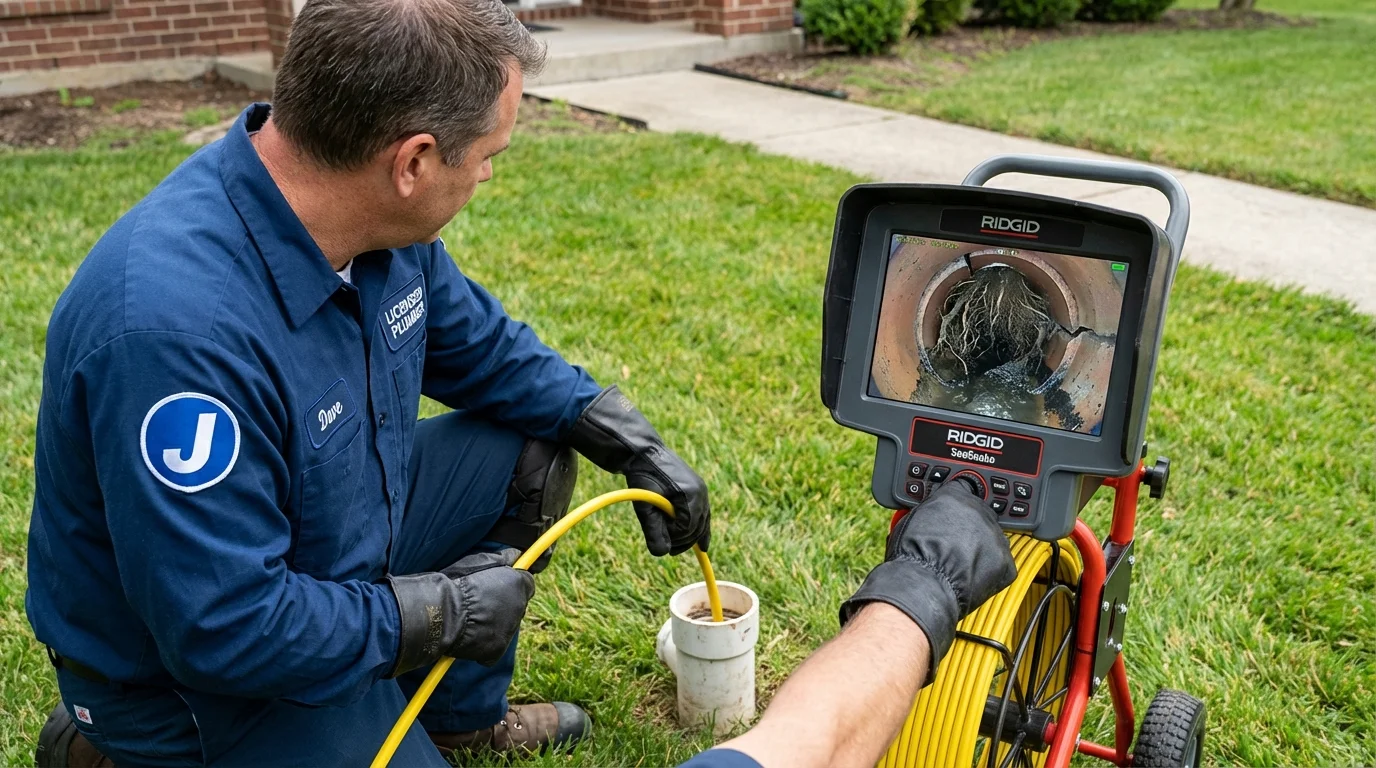 Sewer camera inspection being performed by Johns Plumbing LLC in Sparks
